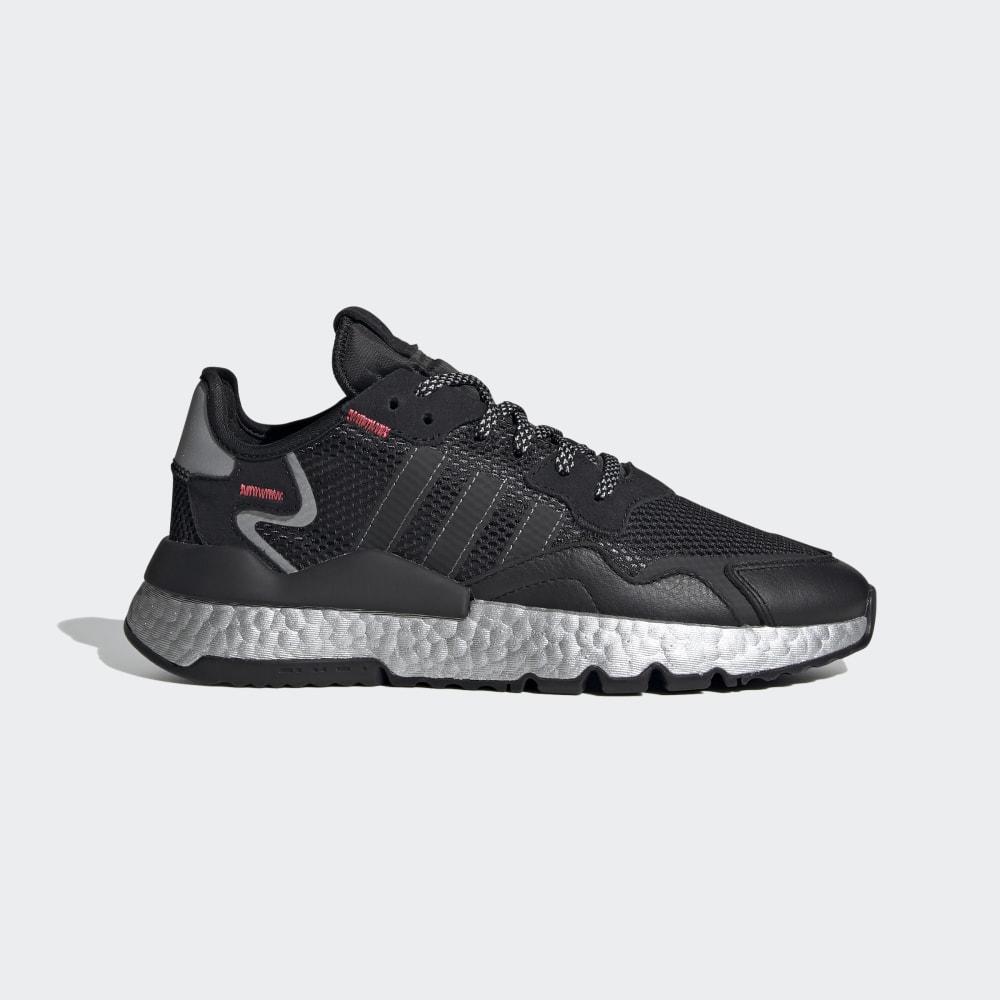 Originals Adidas Nite Jogger Barbati Romania - Negrii/Rosii/Argintii Metal FV4137